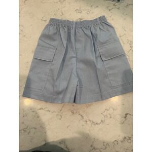 Remember Nguyen Boys Blue Gingham Cargo Shorts 2T NWT CS-MB Elastic Waist